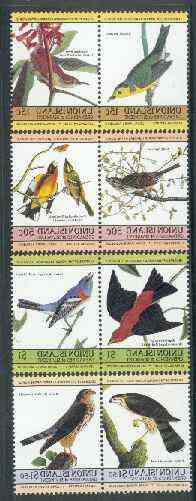 St Vincent - Union Island 1985 John Audubon Birds (Leaders of the World) set of 8 unmounted mint