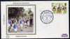 Great Britain 1981 Folklore 18p (Morris Dancers) on Benham small silk cover with special first day cancel
