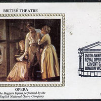 Great Britain 1982 Europa (British Theatre) 29p (Opera) on Benham small silk cover with special first day cancel