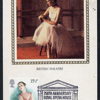 Great Britain 1982 Europa (British Theatre) 15.5p (Ballet) on Benham silk picture card with special first day cancel