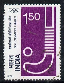 India 1976 Montreal Olympic Games 1r50 (Hockey) commercially used, SG 816