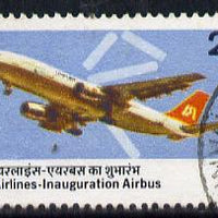 India 1976 Indian Airlines Airbus commercially used, SG 834