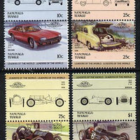 Tuvalu - Nanumaga 1985 Cars #3 (Leaders of the World) set of 8 unmounted mint