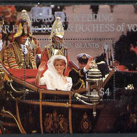 British Virgin Islands 1986 Royal Wedding perf m/sheet unmounted mint, SG MS 610