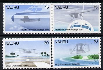 Nauru 1979 Flight Anniversaries perf set of 4 (SG 200-3) unmounted mint*