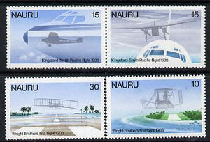 Nauru 1979 Flight Anniversaries perf set of 4 (SG 200-3) unmounted mint*