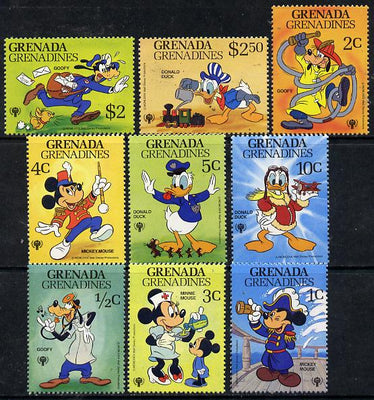 Grenada - Grenadines 1979 International Year of The Child - Walt Disney Characters set of 9 unmounted mint, SG 354-62*