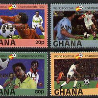 Ghana 1983 Italy's Victory in Football World Cup (P14.5) set of 4 unmounted mint, SG 1023-26*