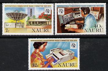 Nauru 1979 Radio Committee set of 3 unmounted mint, SG 208-10*