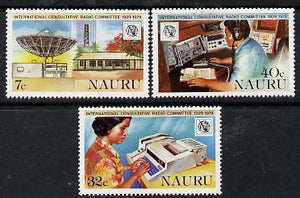Nauru 1979 Radio Committee set of 3 unmounted mint, SG 208-10*
