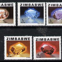 Zimbabwe 1980 Minerals the set of 5 values from the Pictorial def set unmounted mint, SG 576-80*