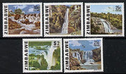 Zimbabwe 1980 Waterfalls the original set of 5 values from the Pictorial def set unmounted mint, SG 586-90*