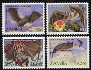 Zambia 1989 Bats perf set of 4 unmounted mint, SG 571-74*