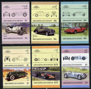 St Vincent - Grenadines 1986 Cars #3 (Leaders of the World) set of 12 unmounted mint SG 431-42