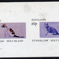 Eynhallow 1982 Cats imperf,set of 2 values (40p & 60p) unmounted mint