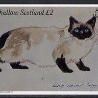 Eynhallow 1982 Colourpoint Cat imperf deluxe sheet (£2 value) unmounted mint