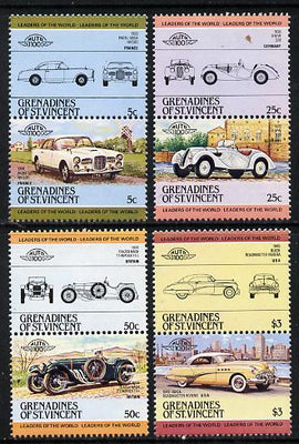 St Vincent - Grenadines 1984 Cars #1 (Leaders of the World) set of 8 unmounted mint, SG 339-46