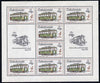 Czechoslovakia 1987 'Praga 88' Stamp Exhibition (2nd Issue) 4k Tram in sheetlet of 8 plus 2 labels unmounted mint, from Communications set of 5 (SG 2883)