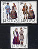 Lithuania 1992 Costumes of Suvalkija set of 3, SG 513-15 unmounted mint*