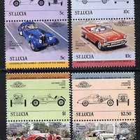 St Lucia 1984 Cars #1 (Leaders of the World) set of 8 (SG 703-10) unmounted mint