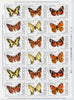 Poland 1991 Butterflies & Moths sheetlet of 18 (3 sets of 6) unmounted mint as SG 3369-74, Mi 3343-48