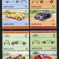 St Lucia 1985 Cars #3 (Leaders of the World) set of 8 unmounted mint, SG 789-96