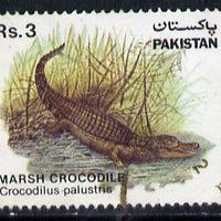 Pakistan 1983 Wildlife Protection (9th Series) 3r Crocodile commercially used, SG 599