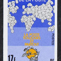 Wallis & Futuna 1988 World Post Day imperf proof from limited printing, as SG 539*