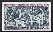 French Afars & Issas 1974 Balho Rock Paintings 200f imperf from limited printing unmounted mint as SG 613*