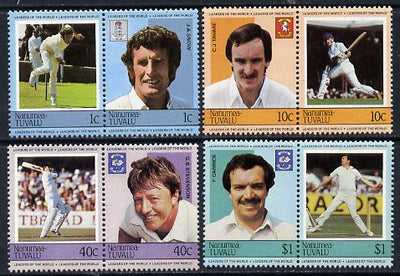 Tuvalu - Nanumea 1984 Cricketers (Leaders of the World) set of 8 unmounted mint