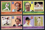 Tuvalu - Nukulaelae 1984 Cricketers (Leaders of the World) set of 8 unmounted mint