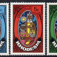 Rhodesia 1972 Christmas set of 3 unmounted mint, SG 477-79*