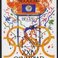 Belize 1988 Seoul Olympic Games perf s/sheet unmounted mint SG MS 1044