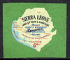 Sierra Leone 1964 Kennedy inscription on 6d Map with scarce SPECIMEN opt (publicity proof) unmounted mint as SG 302