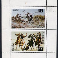 Staffa 1979 Battles (Wild West) perf,set of 2 values unmounted mint (40p & 60p)