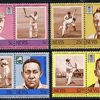 Nevis 1984 Cricketers #1 (Leaders of the World) set of 8 unmounted mint SG 211-18