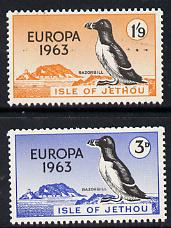 Jethou 1963 Europa (Razorbill) set of 2 unmounted mint