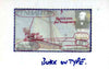 Eynhallow 1979 Rowland Hill (The First British Yacht) - Original artwork for souvenir sheet (£1 value) comprising coloured illustration on board (165 mm x 90 mm) with overlay, plus issued label