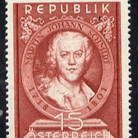 Austria 1951 Birth Anniversary of Schmidt (Painter) Mi 965, SG 1230
