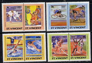 St Vincent 1984 Olympics (Leaders of the World) set of 8 unmounted mint SG 812-19