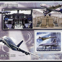 Comoro Islands 2008 Concorde & Airbus perf s/sheet unmounted mint Michel BL447