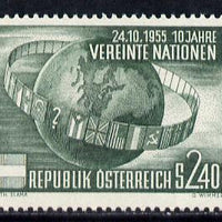 Austria 1955 Tenth Anniversary of UNO, Mi 1022, SG 1279