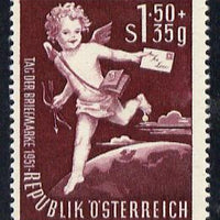 Austria 1952 Stamp Day (Cupid), Mi 972