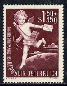 Austria 1952 Stamp Day (Cupid), Mi 972