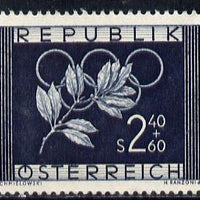 Austria 1952 6th Winter Olympic Games unmounted mint, Mi 969, SG 1233