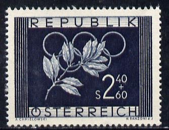 Austria 1952 6th Winter Olympic Games unmounted mint, Mi 969, SG 1233