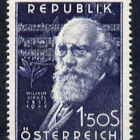 Austria 1951 10th Death Anniversary of Wilhelm Kienzl (Composer) unmounted mint Mi 967, SG 1232