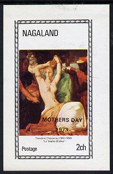 Nagaland 1973 Paintings of Nudes (opt'd Mothers Day 1973),imperf souvenir sheet (2ch value) unmounted mint