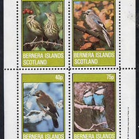 Bernera 1981 Birds #02 (Jay, Thrush, etc) perf,set of 4 values (10p to 75p) unmounted mint