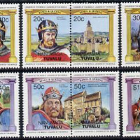 Tuvalu - Nanumaga 1984 Monarchs (Leaders of the World) Alfred & Richard I, set of 12 unmounted mint